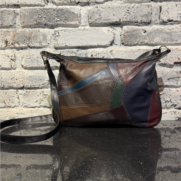 Patchwork Leather Crossbody Bag - Picture 2 of 7